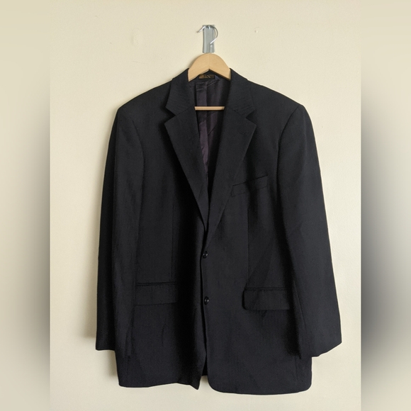 Brooks Brothers Charcoal Sport Coat with Notch Lapels and Textured Fabric 42R - Picture 1 of 9